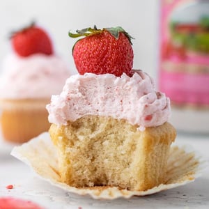 Strawberries & Cream cupcakes
